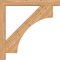 Ekena Millwork Westlake Block Smooth Bracket w/ Offset Brace, Western Red Cedar, 5 1/2"W x 40"D x 40"H BKT0604X40X40WTL05SWR - alternate 4
